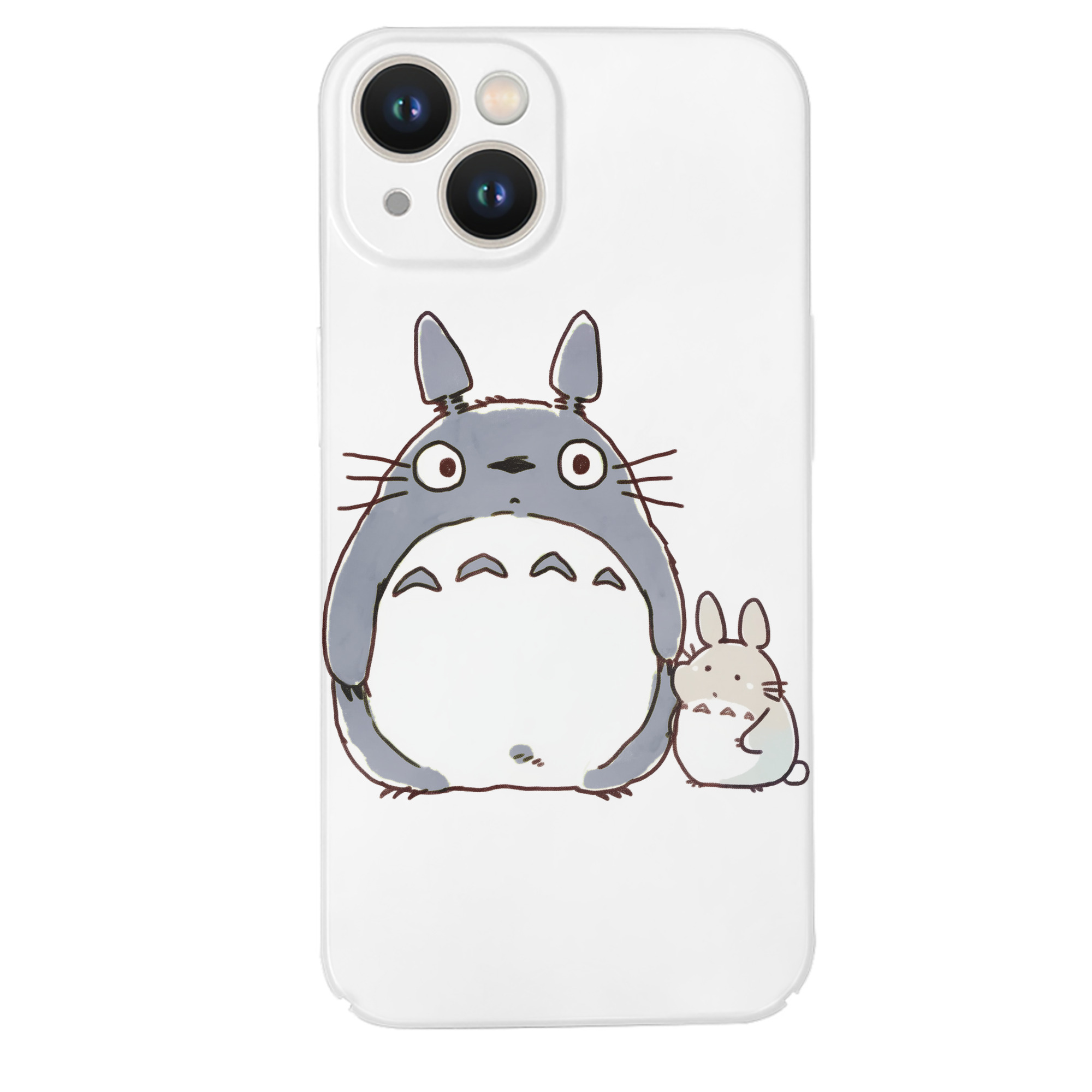 （画像用） となりのトトロ 草壁メイ 草壁サツキ My Neighbor Totoro Satsuki Kusakabe Mei Kusakabe 【iPhone 14シリーズ対応】ハードケース
